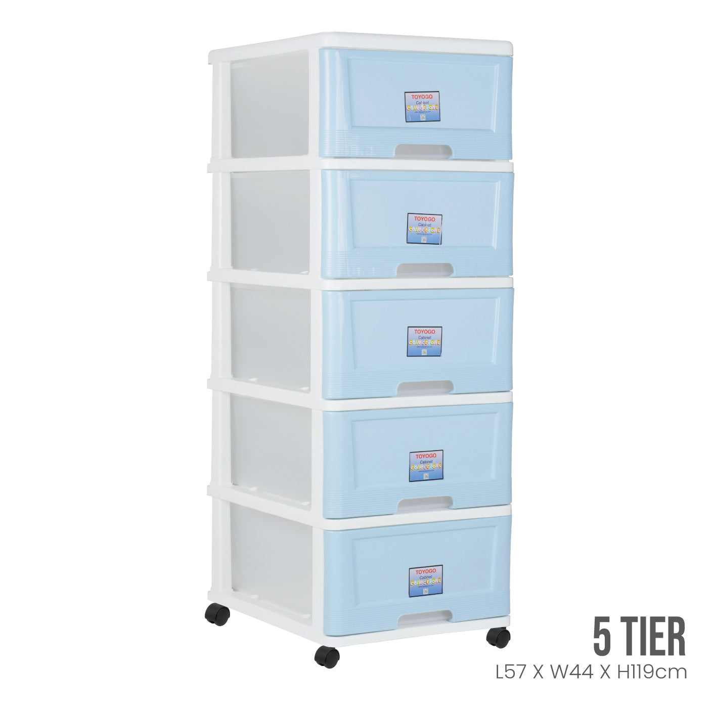 5 TIER CABINET W/WHL (904-5)