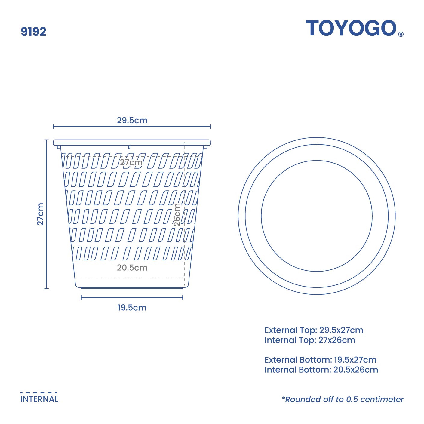 CINDY WASTE PAPER BASKET - M (9192)