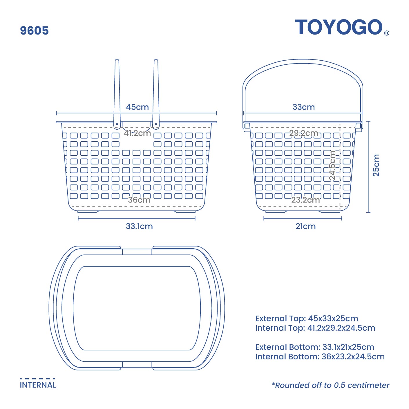 PICNIC HANDY BASKET (9605)