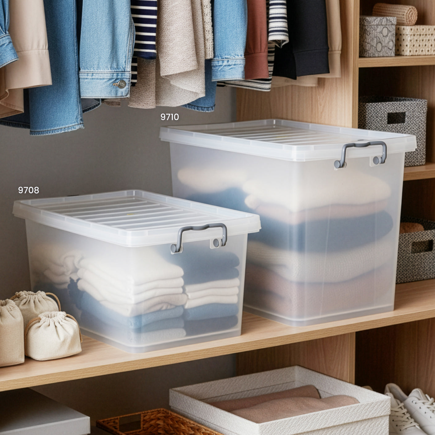 FANCY STORAGE CLIP BOX - No6 HB (9710)