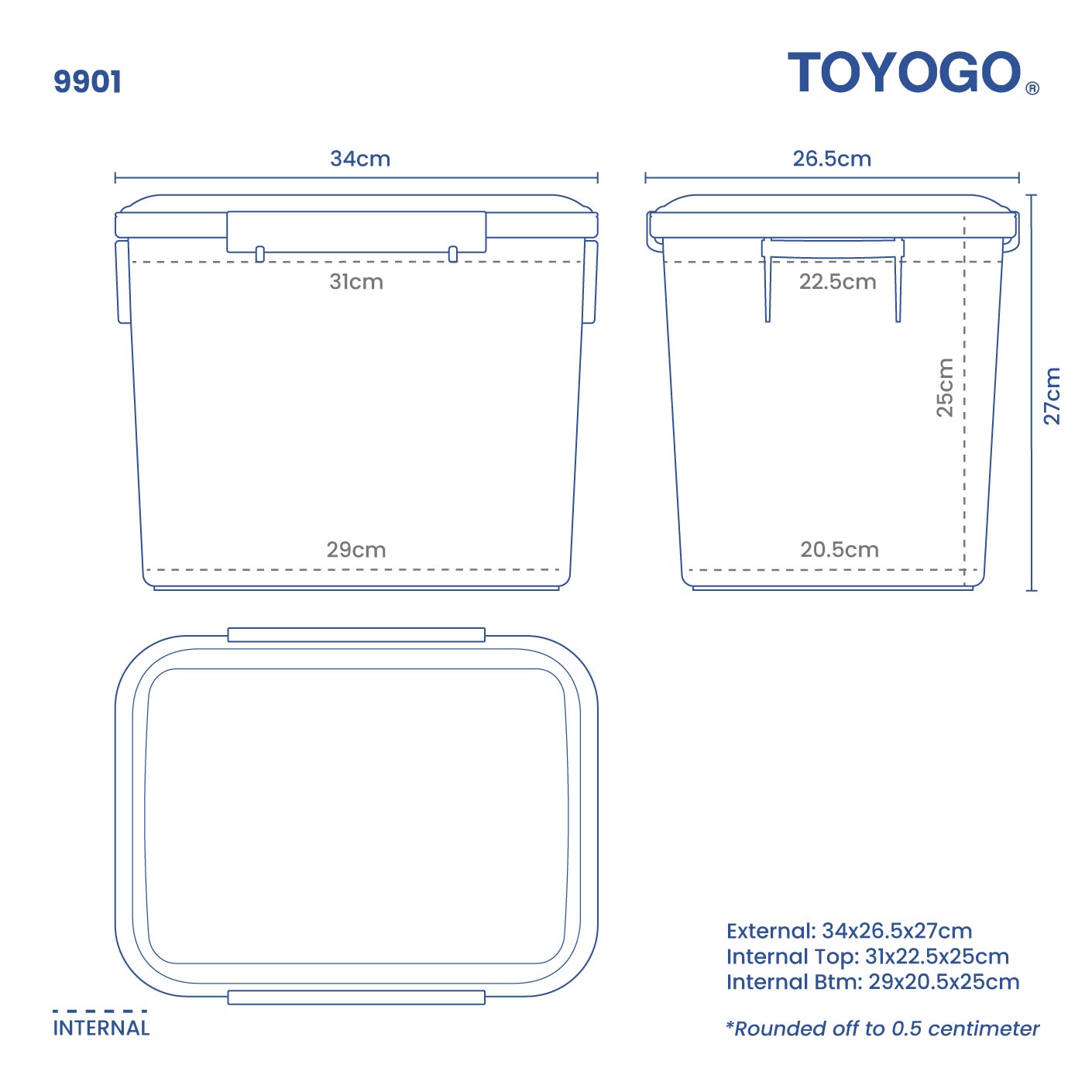 CODY AIRTIGHT STORAGE BOX (9901)