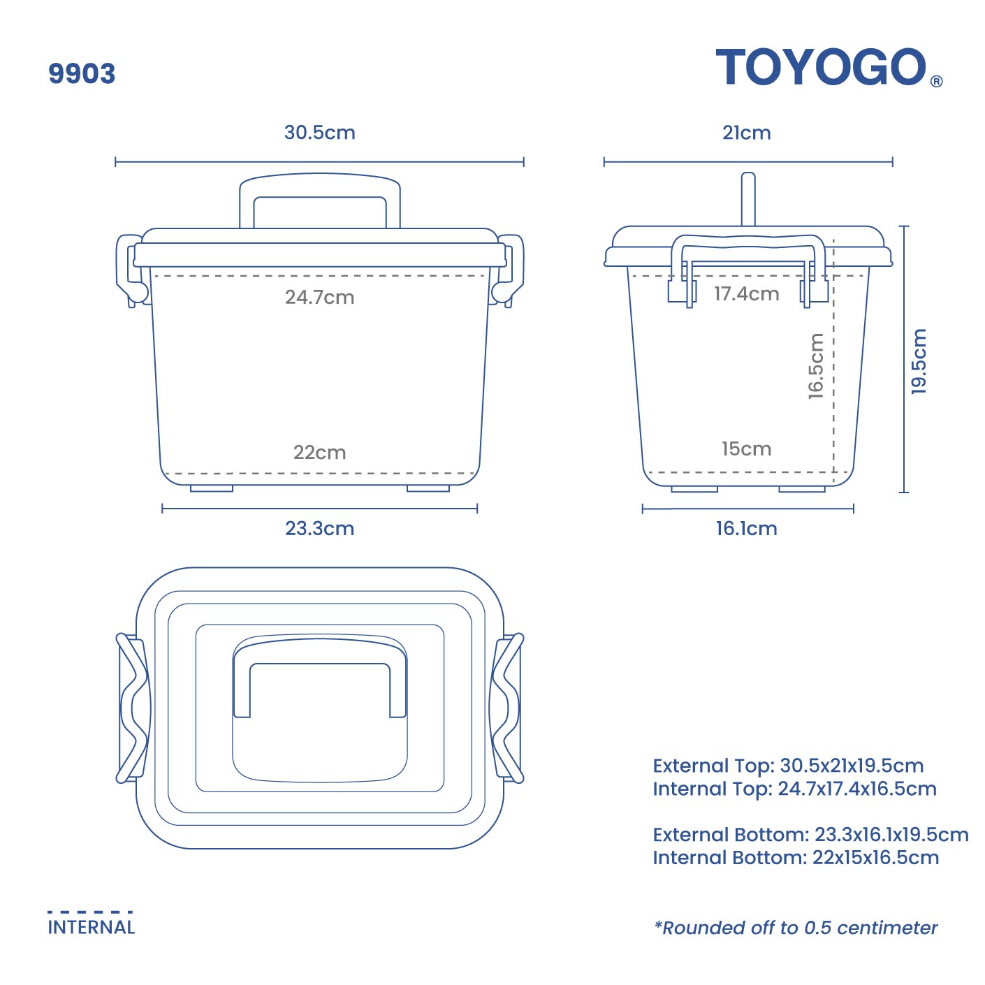 DISPENSA HANDY STORAGE BOX - S (9903)
