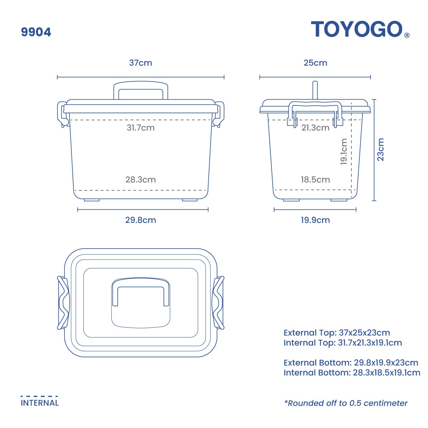 DISPENSA HANDY STORAGE BOX - M (9904)