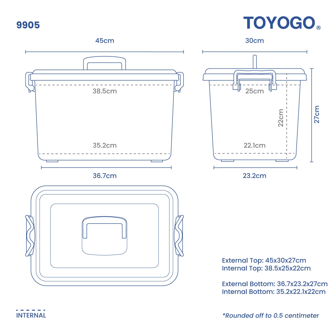 DISPENSA HANDY STORAGE BOX - L (9905)