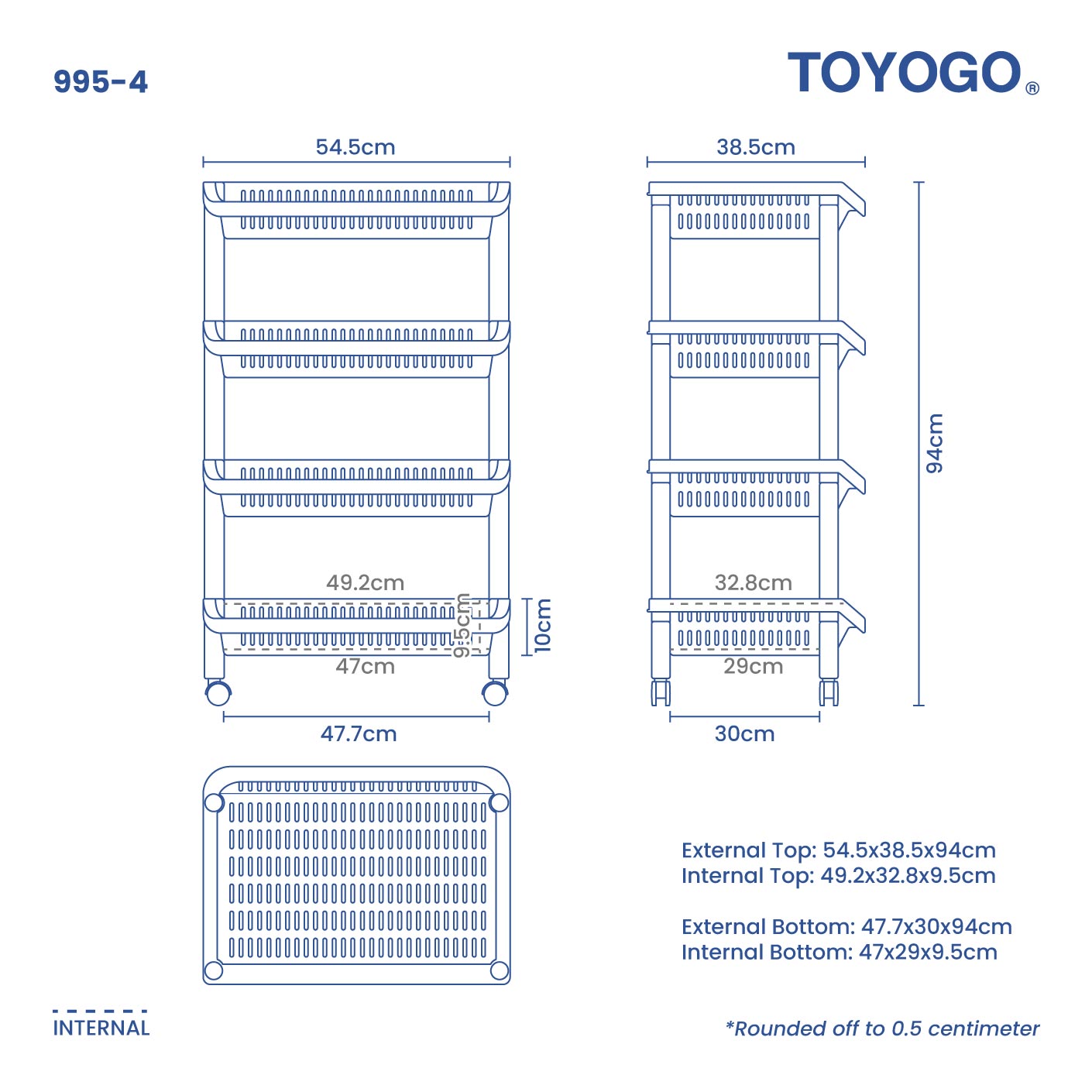 4 TIER XL DOC RACK (995-4) | TOYOGO Singapore – TOYOGO - CHUAN HENG