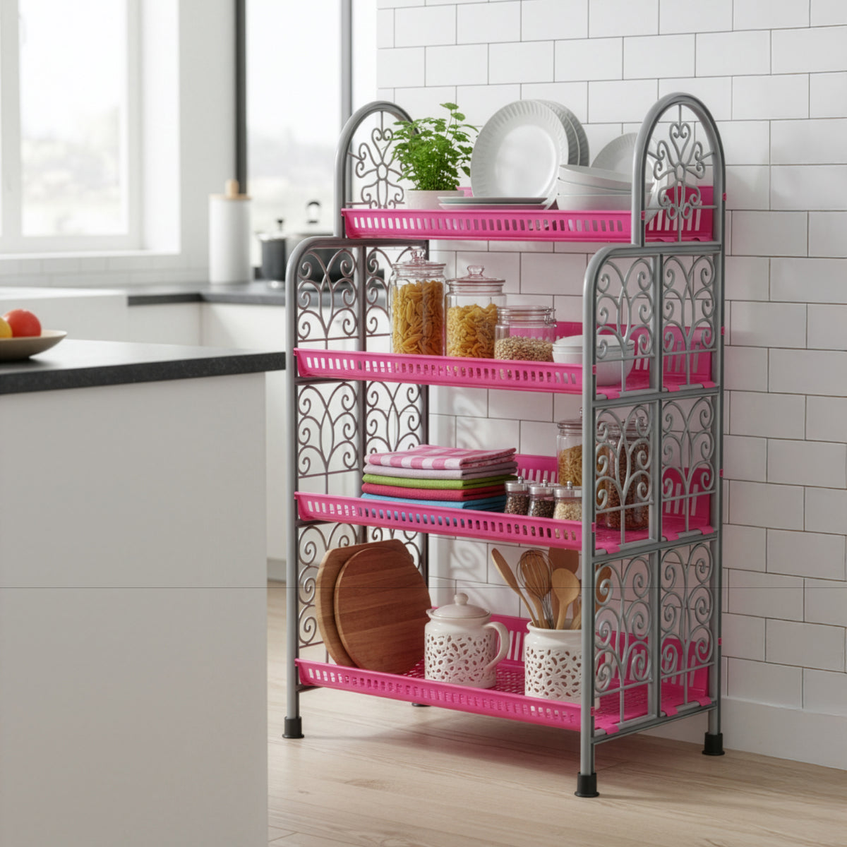 4 TIER HAZER KITCHEN RACK (997-4) | TOYOGO Singapore – TOYOGO - CHUAN HENG