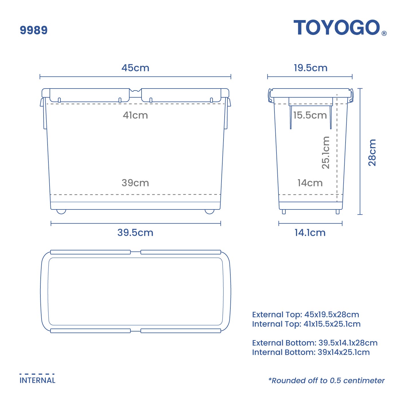 CODY RICE BOX W WHEELS (9989)