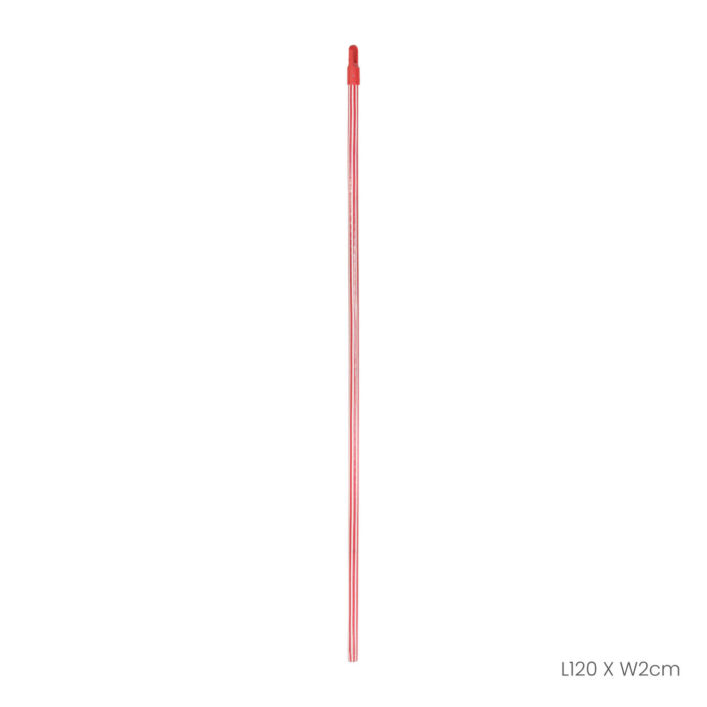 WOODEN STICK 1.2M GREY & RED (HFH1011S)
