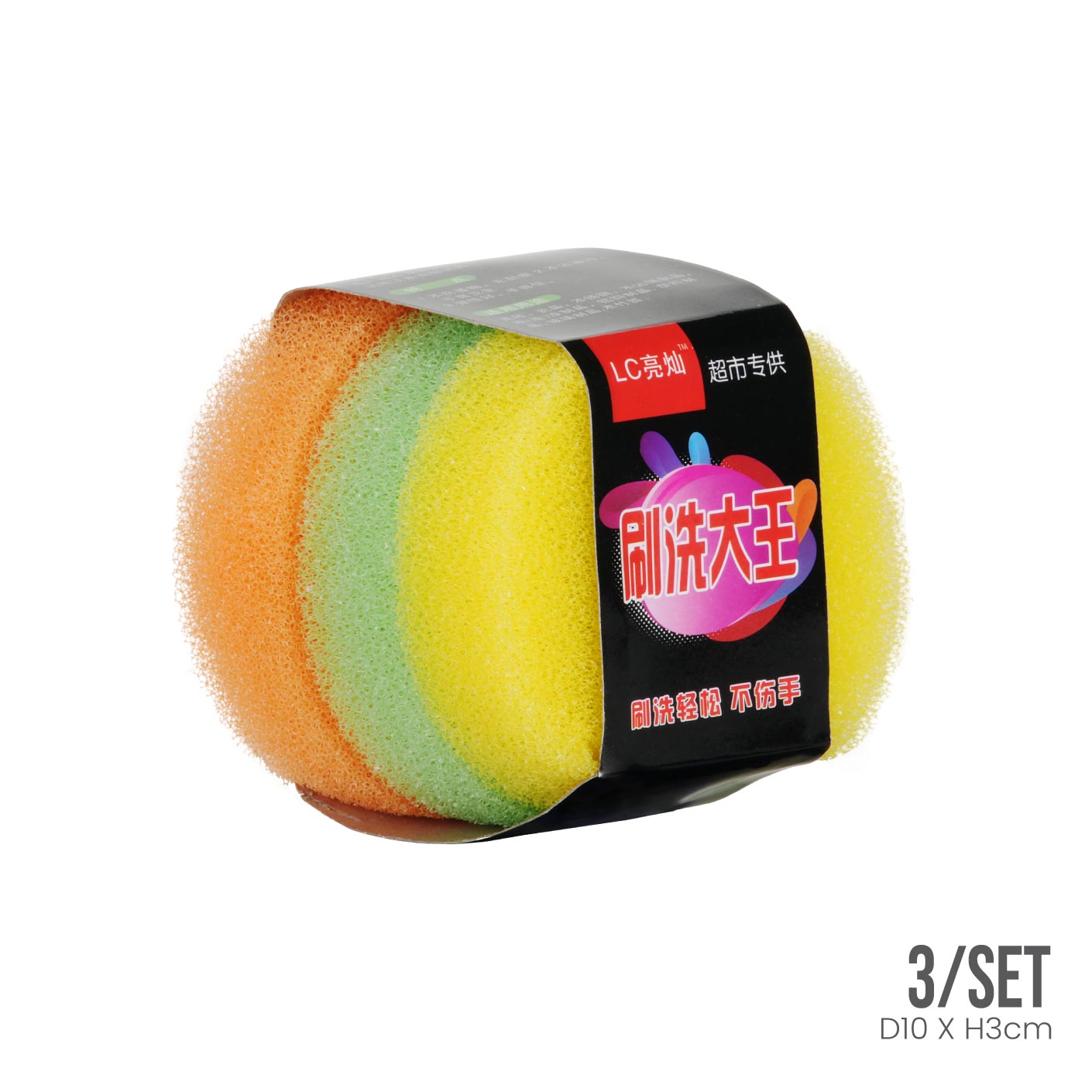 MESH SPONGE 3S PKT ROUND LC8003 (HFH1340)