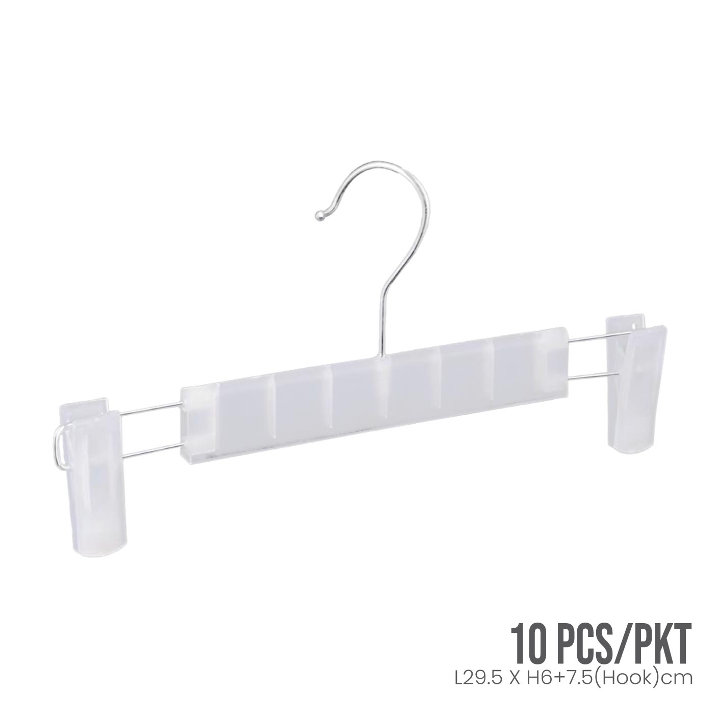 SKIRT HANGER (10PC/PKT) WHITE #2012 (HFH2060W)