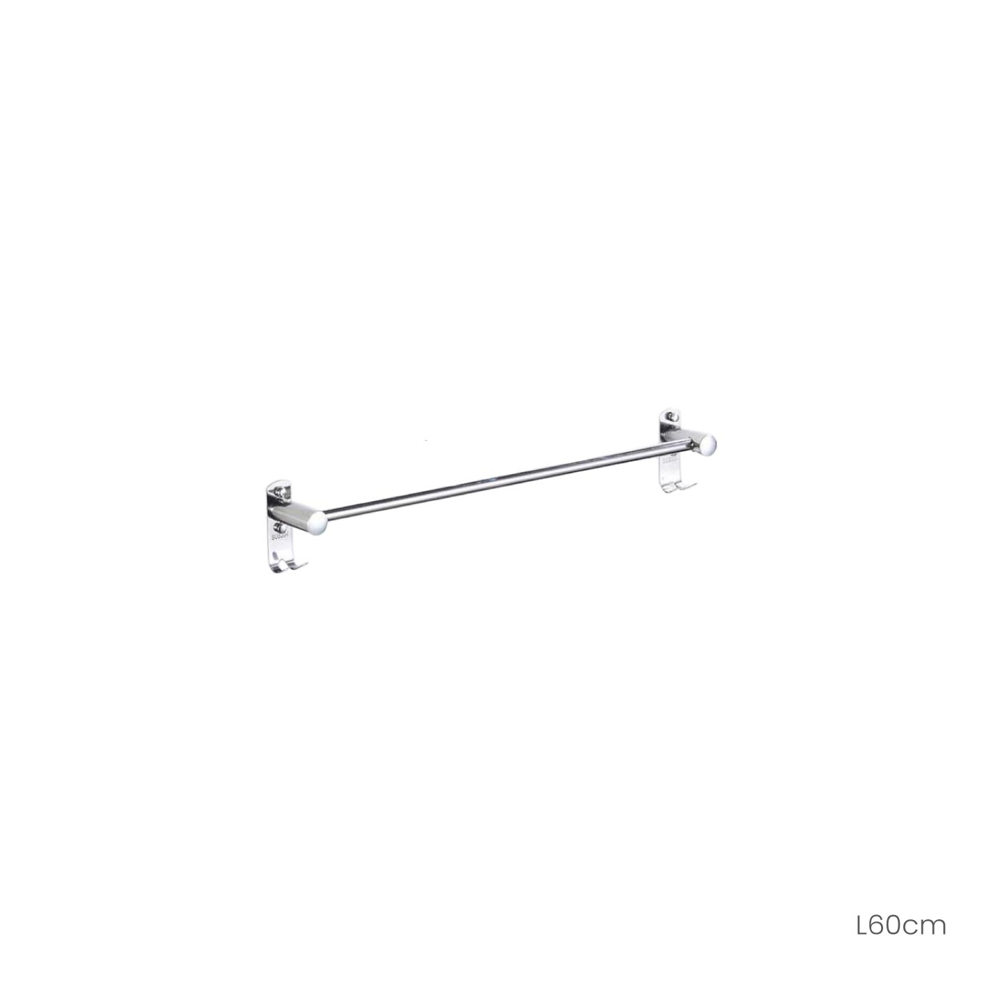 BATH TOWEL RACK 60CM 1 BAR PUNCH FREE (HFH2371)