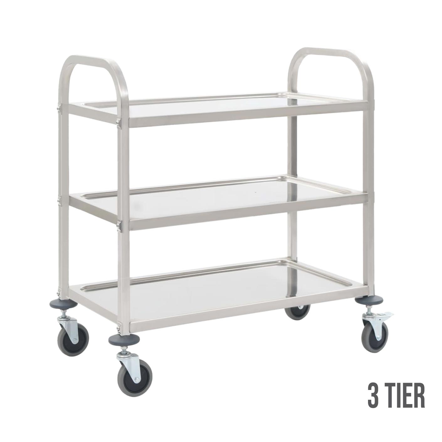 N CATERING CART 3 TIER MED SS (HFH3071)