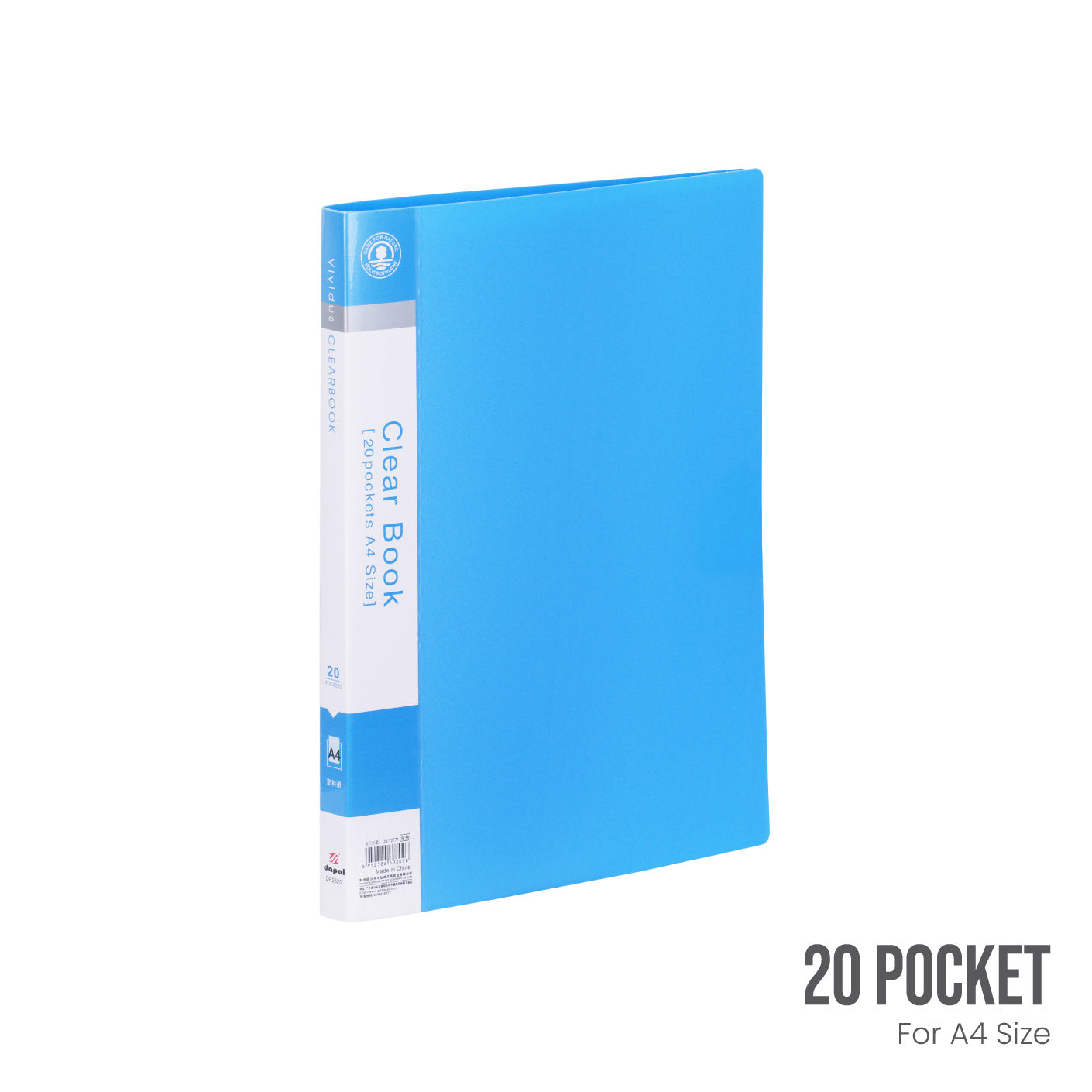 CLEAR FILE 20POCKET DP2620 A4 (HFH4012)