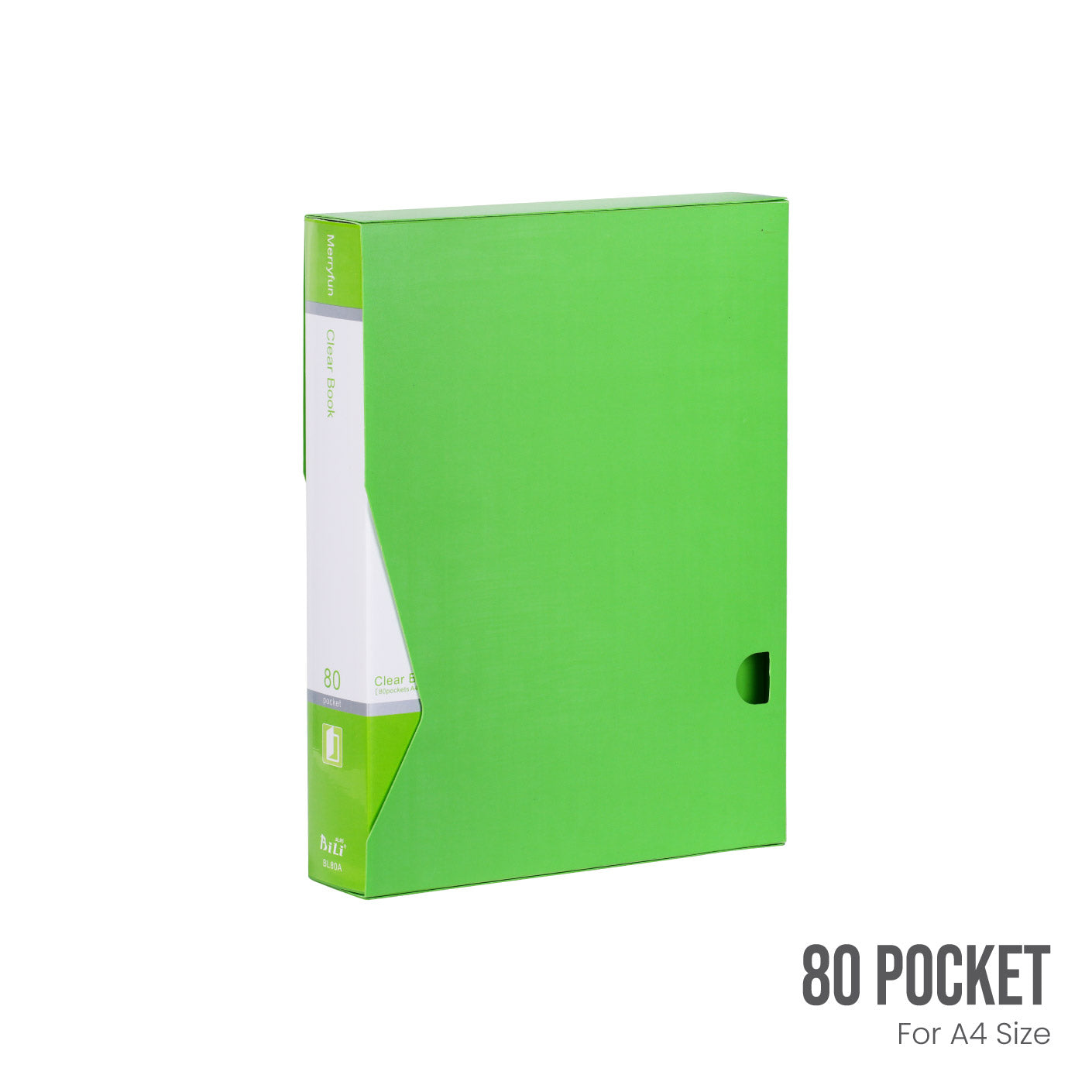 CLEAR BOOK 80POCKET BL80A (HFH4016T)