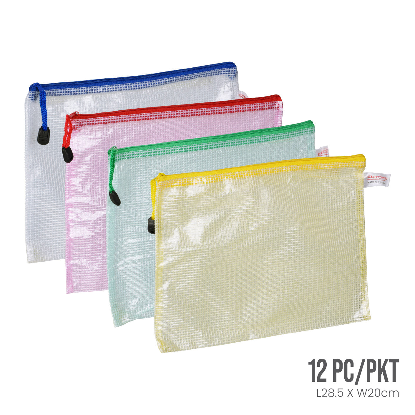 ZIP CASE B5 (12PC/PKT) PVC/NET S-6003 (HFH4034)