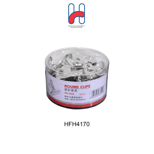 ROUND METAL TICKET CLIPS 24S 4 (HFH4170)