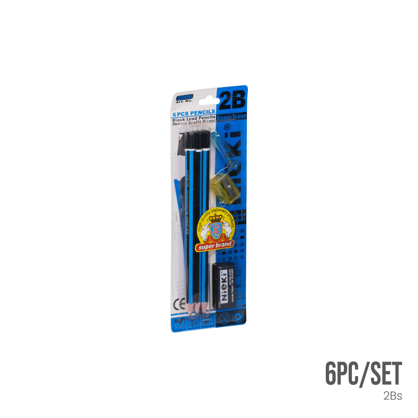 ERASER SHARPENER N 6S PENCIL PKT 2006 1010 (HFH4264)