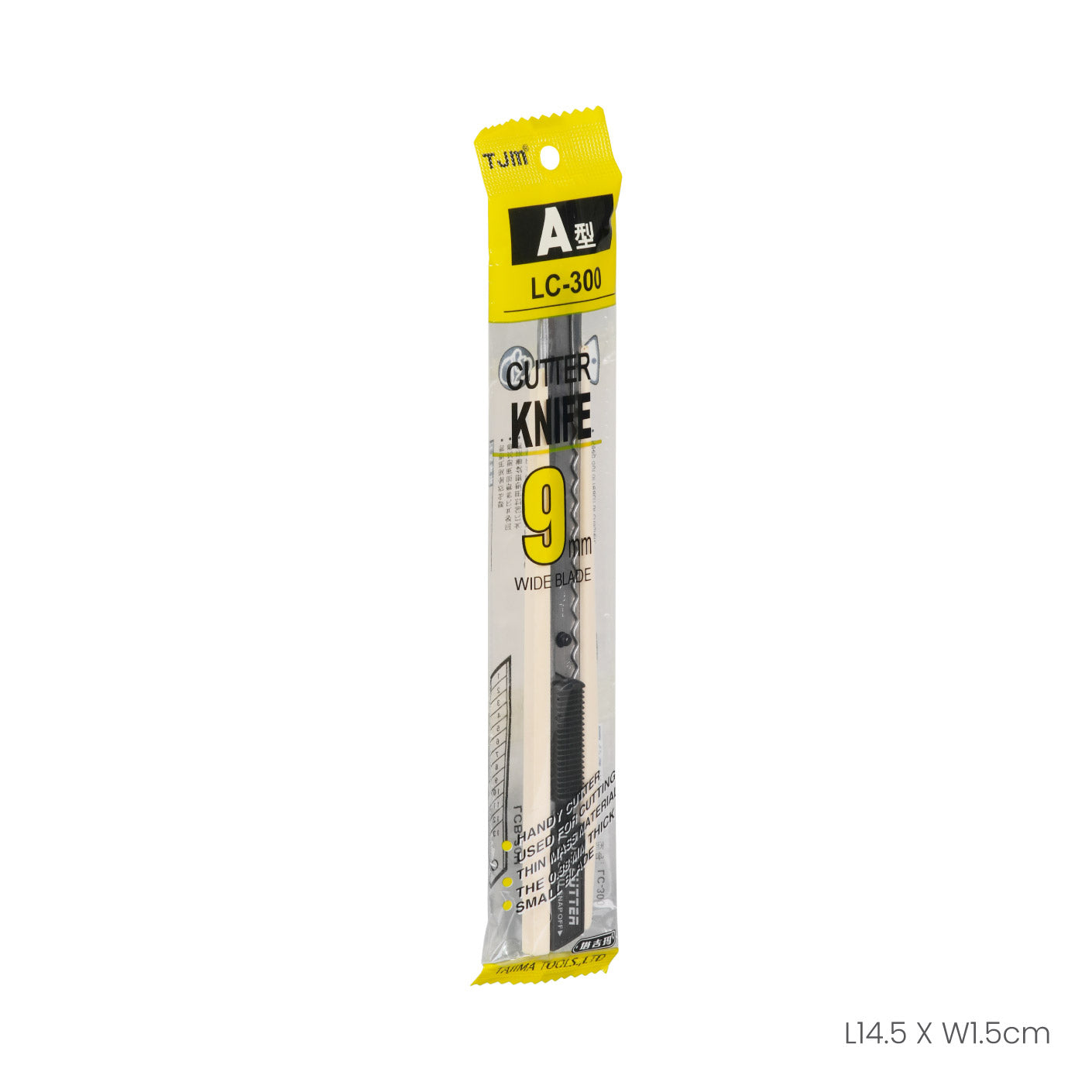 CUTTER KNIFE LC-300 9MM (HFH4325)