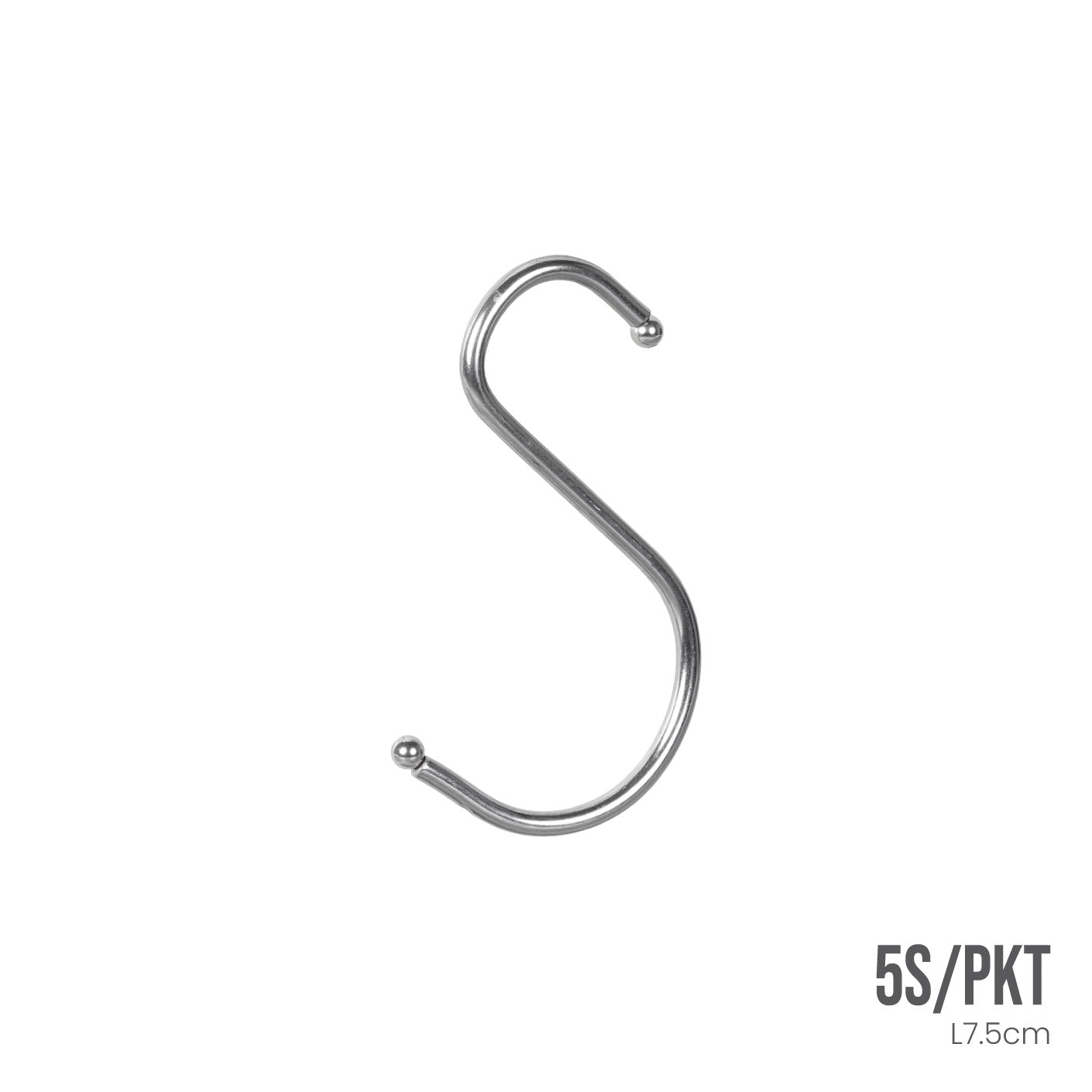 STEEL S HOOK 3" (5S/PKT) #1003 (HFH5039)