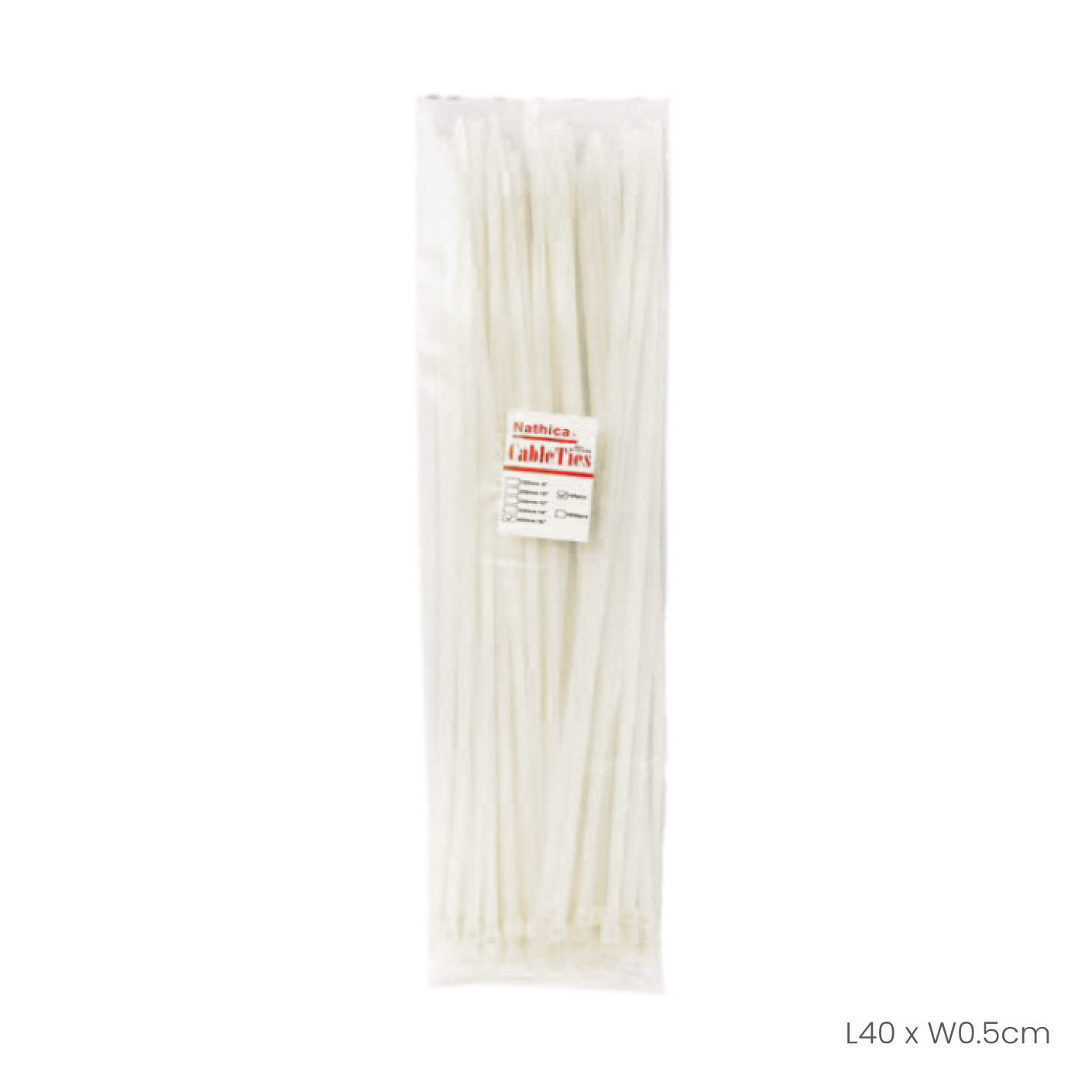 CABLE TIE *5X400MM WHITE (HFH5434)