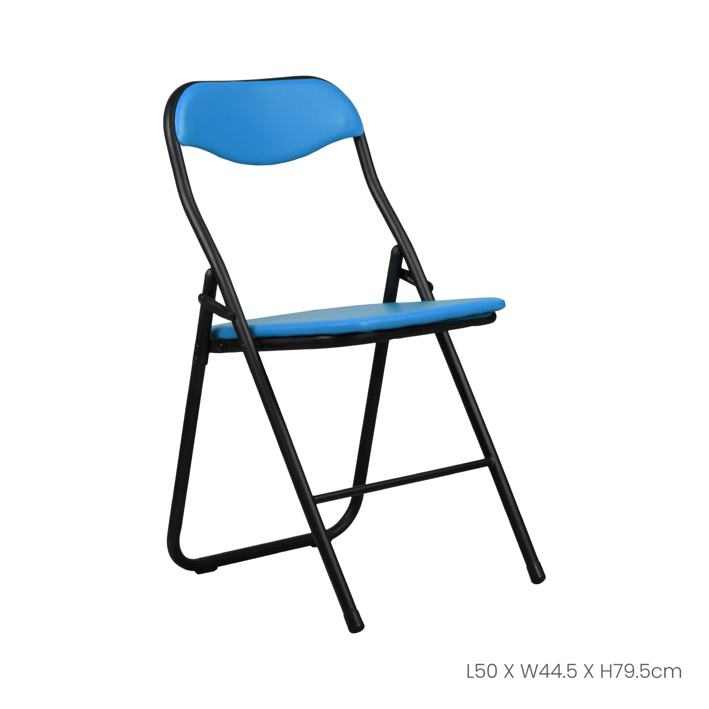 FOLDABLE CHAIR METAL BLUE (HFH6509-BLU)