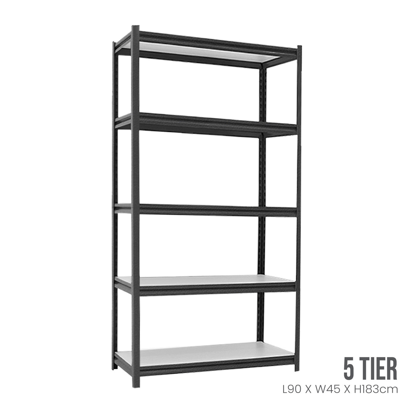5 TIER DIY BOLTLESS RACK 90X45X180CM S (HFH6721)