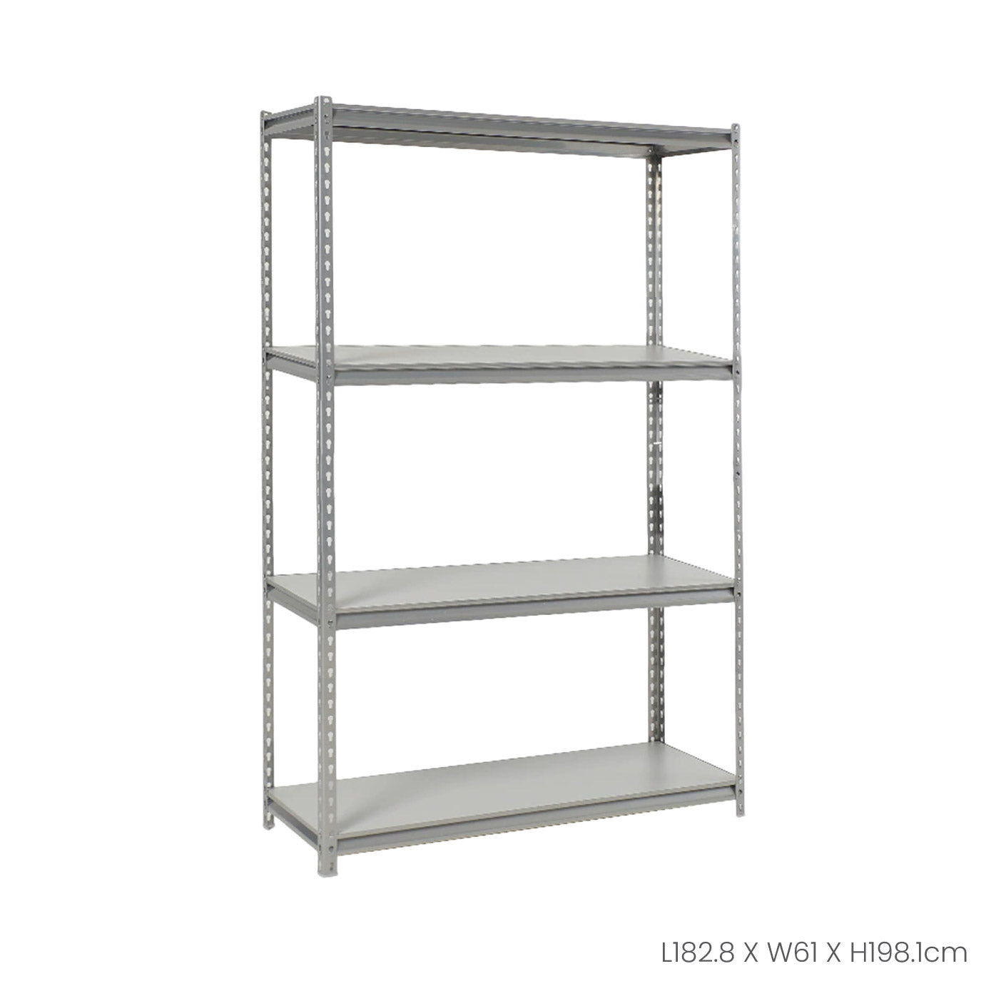 4 TIER DIY BOLTLESS 72INX24INX78IN SILVER (HFH6814)