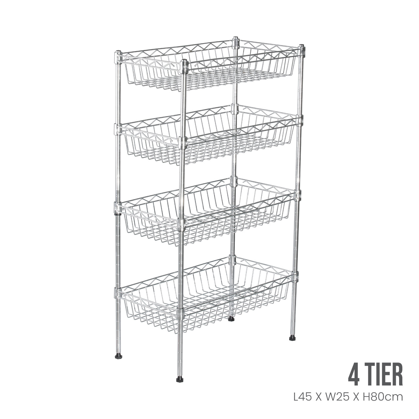 4 TIER STR BASKET RACK HKJ-C039 45X25X80CM (HFH6836)