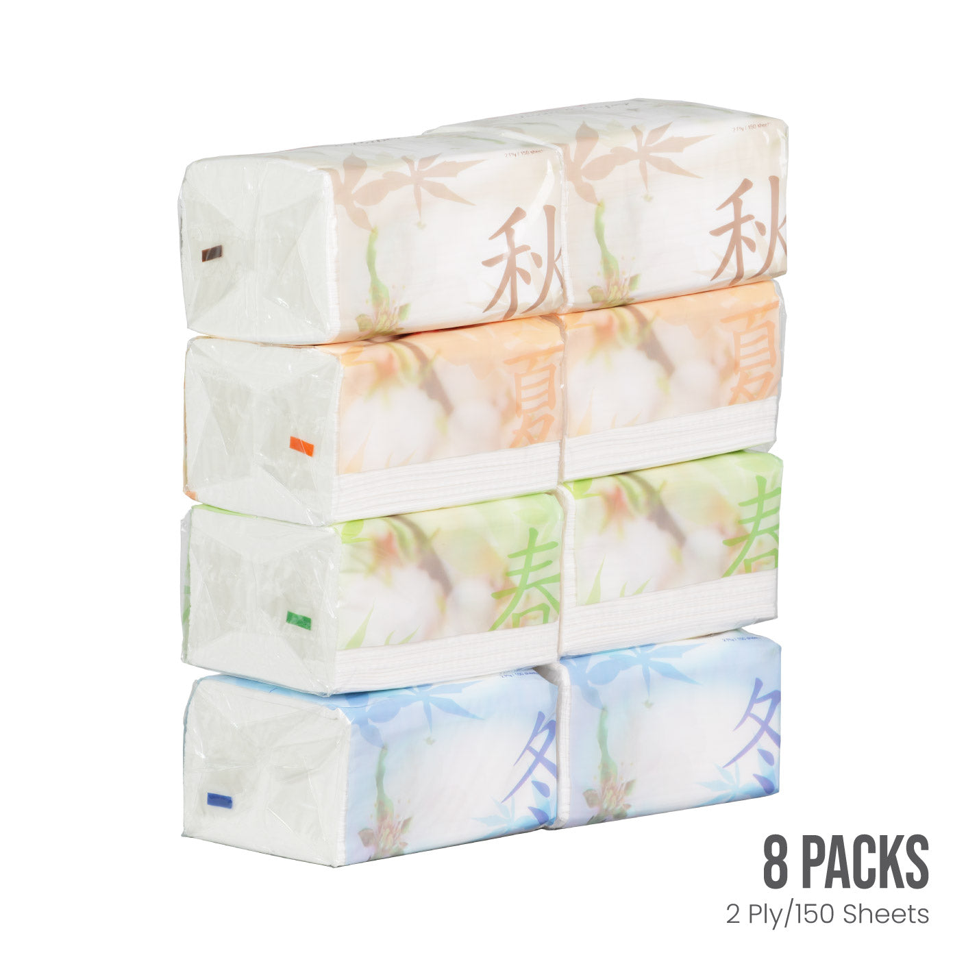 TISSUES PAPER 8SX150 12X20CM (HFH7004PG-8)