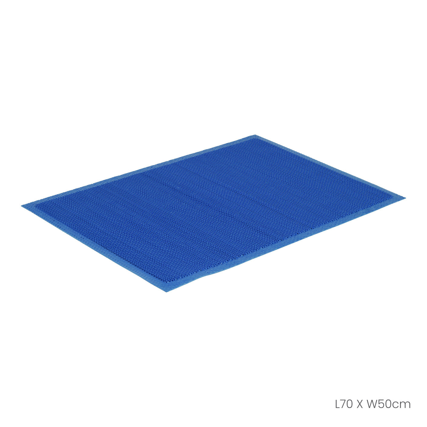 FLOOR MAT 50X70CM NAMI PLAIN BLUE (HFH7037-BLU)