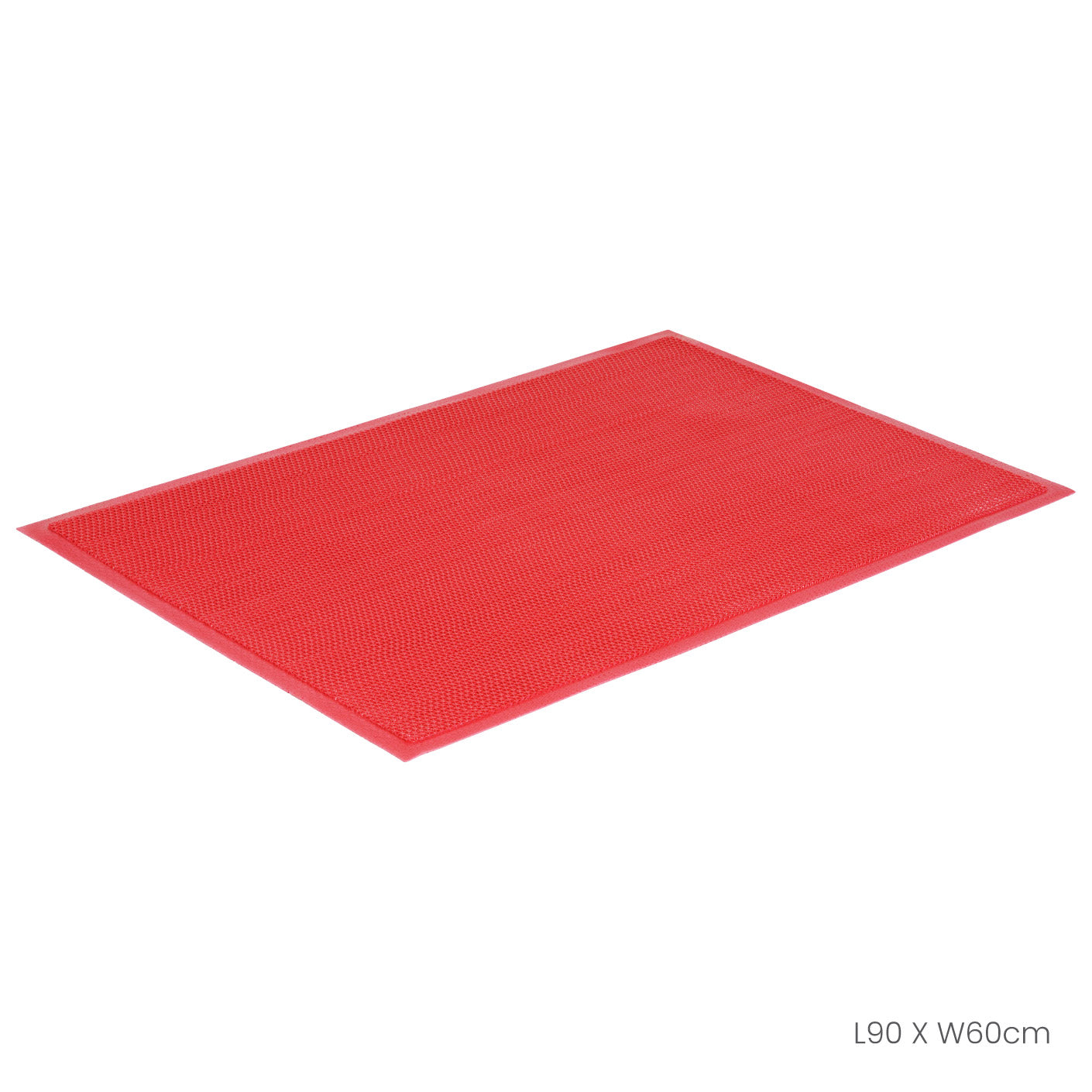 FLOOR MAT 60X90CM NAMI PLAIN RED (HFH7038-RED)