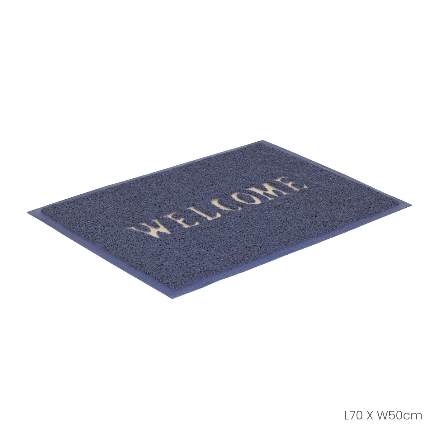 FLOOR MAT 50X70CM WELCOME 3A GREY (HFH7053-GRY)