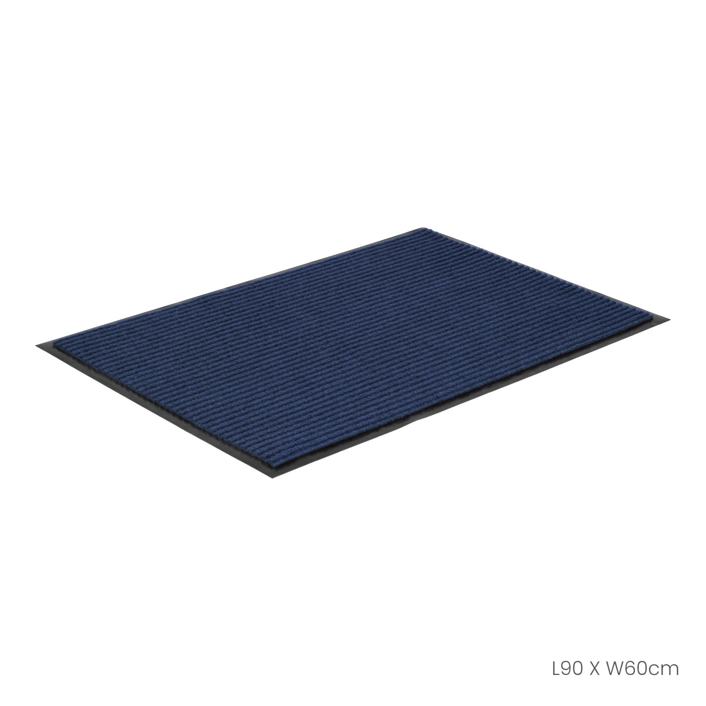 FLOOR MAT STRIPE 60X90CM BLUE (HFH7086-BLU)