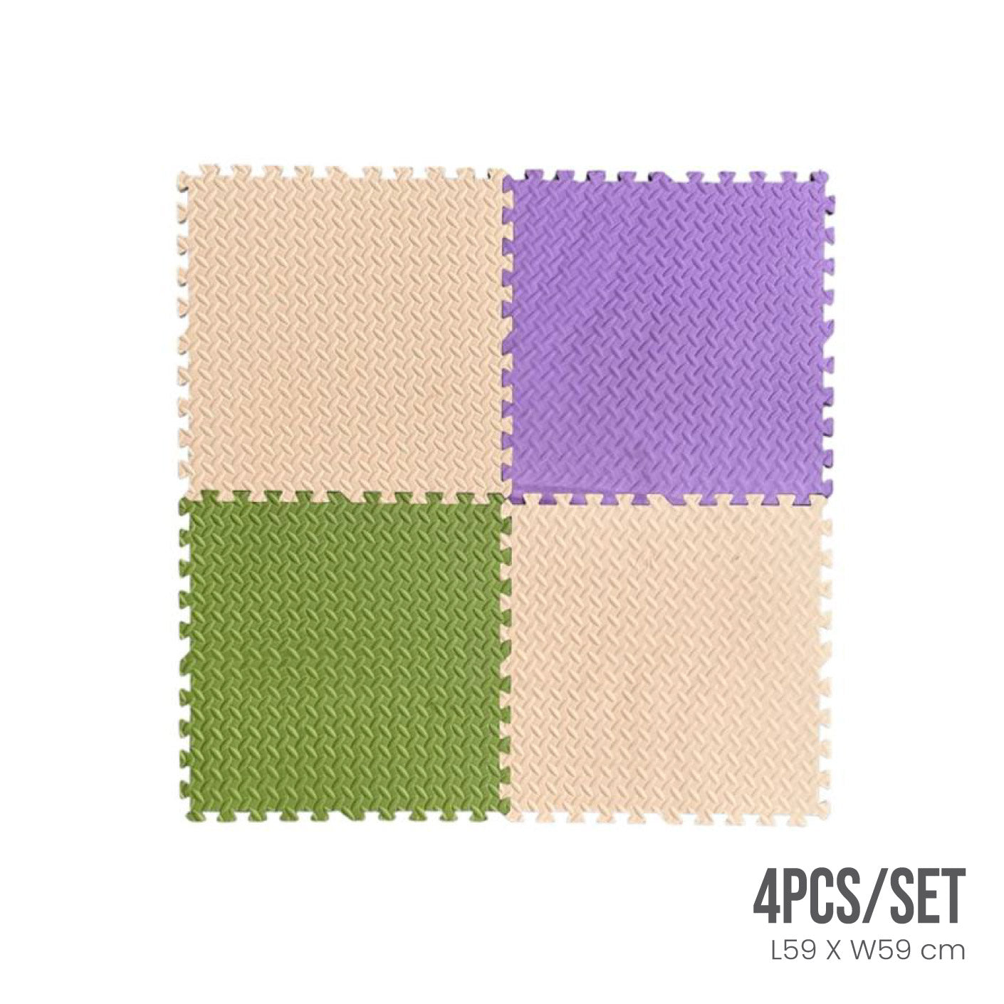 PUZZLE MAT 4S 59X59 4COL EVA (HFH7157)