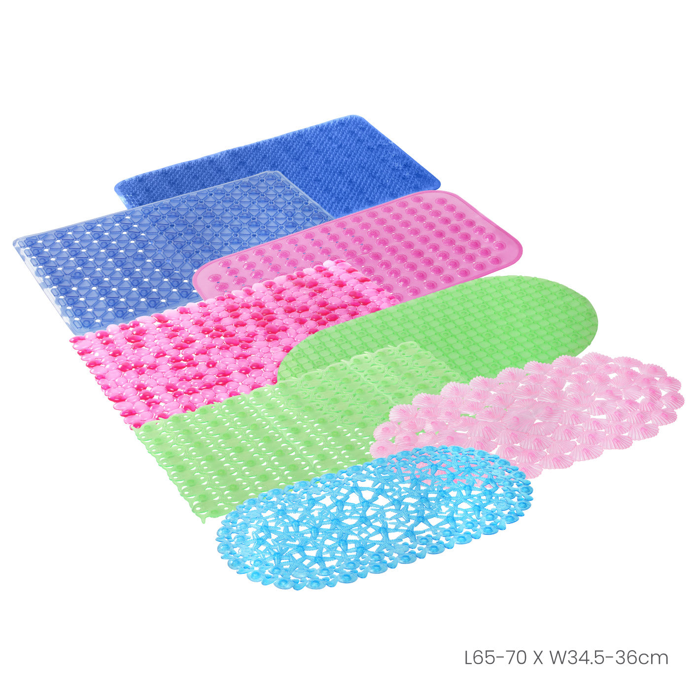 BATH ROOM PVC MAT C6194 D6195 E6169 F6187 (HFH7190)