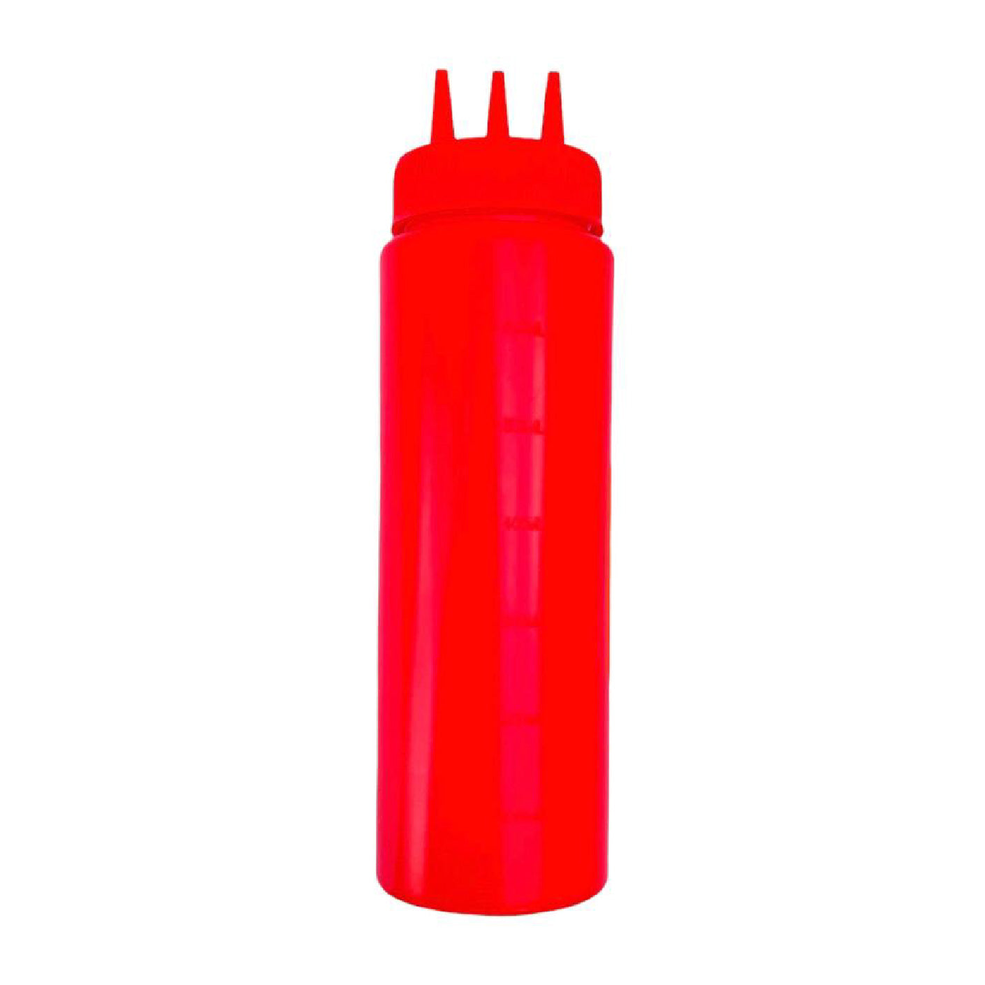 SAUCER BOTTLE TRI-NOZZLE 24OZ RED LX660 (HFH8030-RED)
