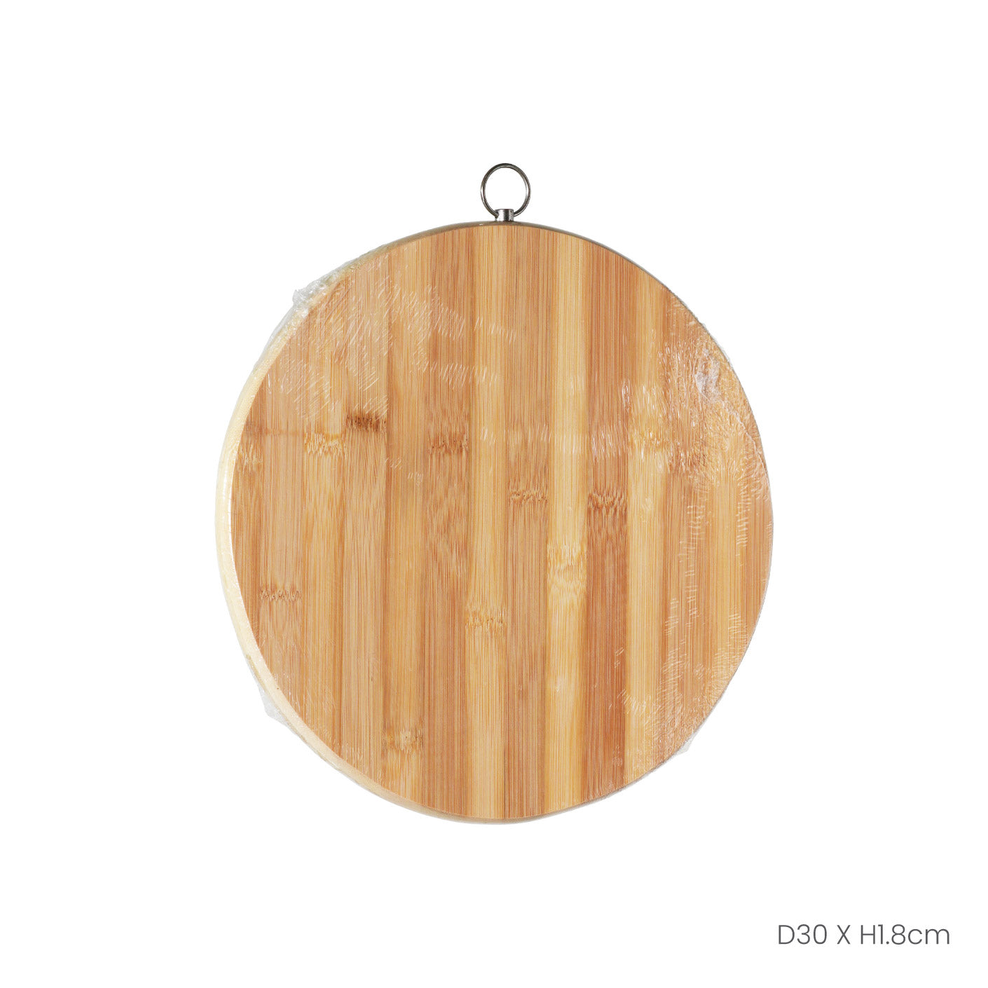 BAMBOO CUTTING BOARD 30CM RD (HFH8037)