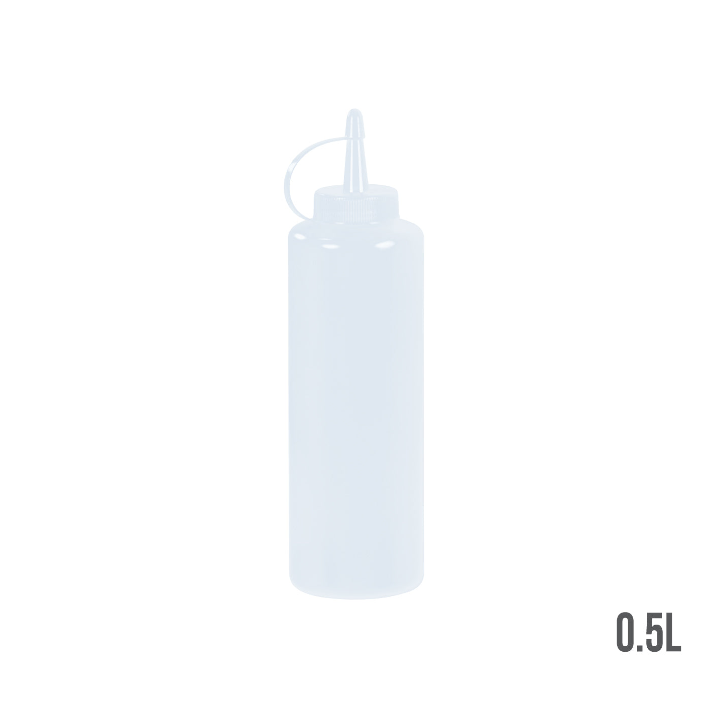 SAUCER BOTTLE 18OZ WHITE (HFH8135-WHT)