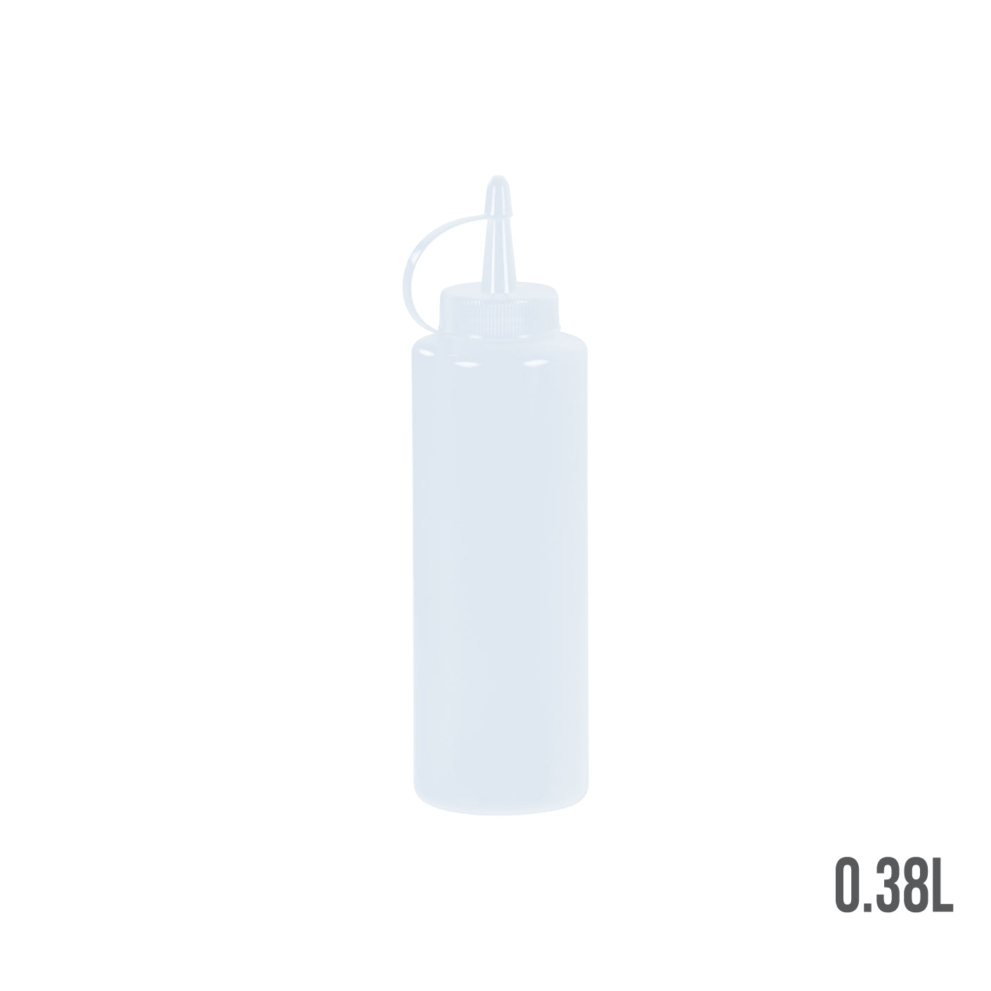 SAUCER BOTTLE 13OZ WHITE (HFH8136-WHT)