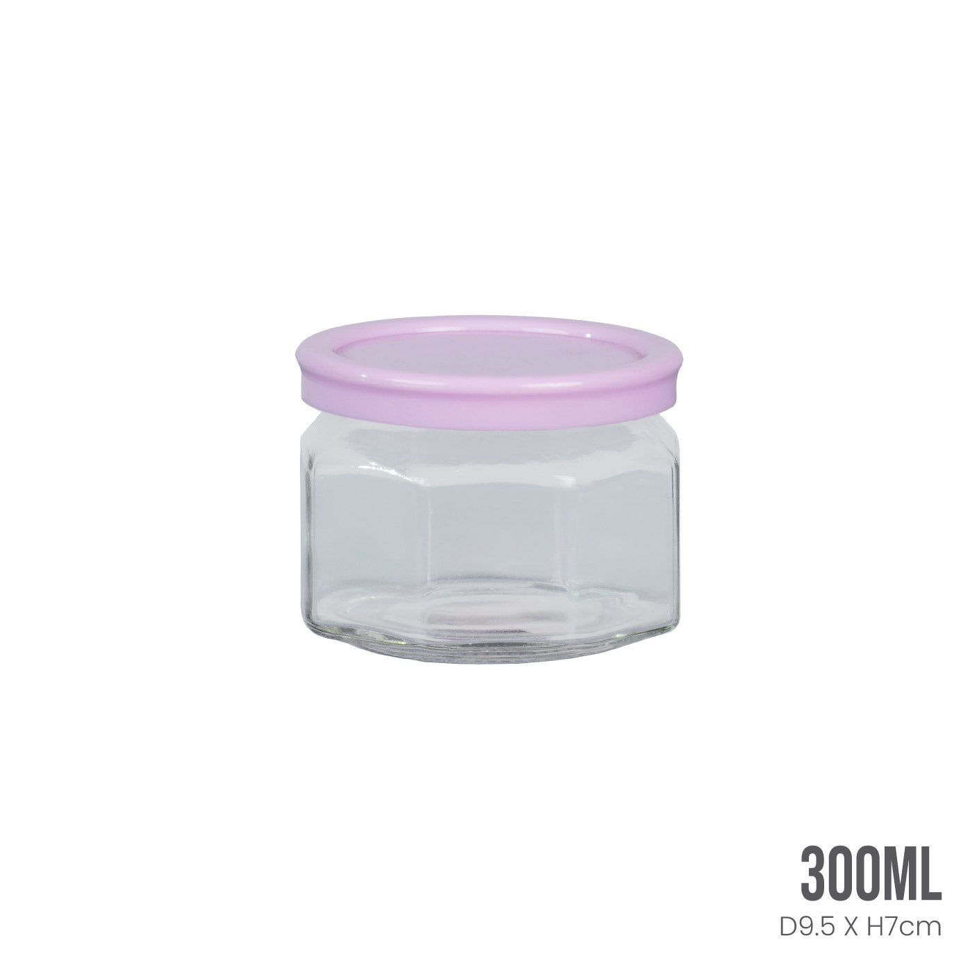 GLASS BOTTLE W LID 300ML 811 (HFH8773)