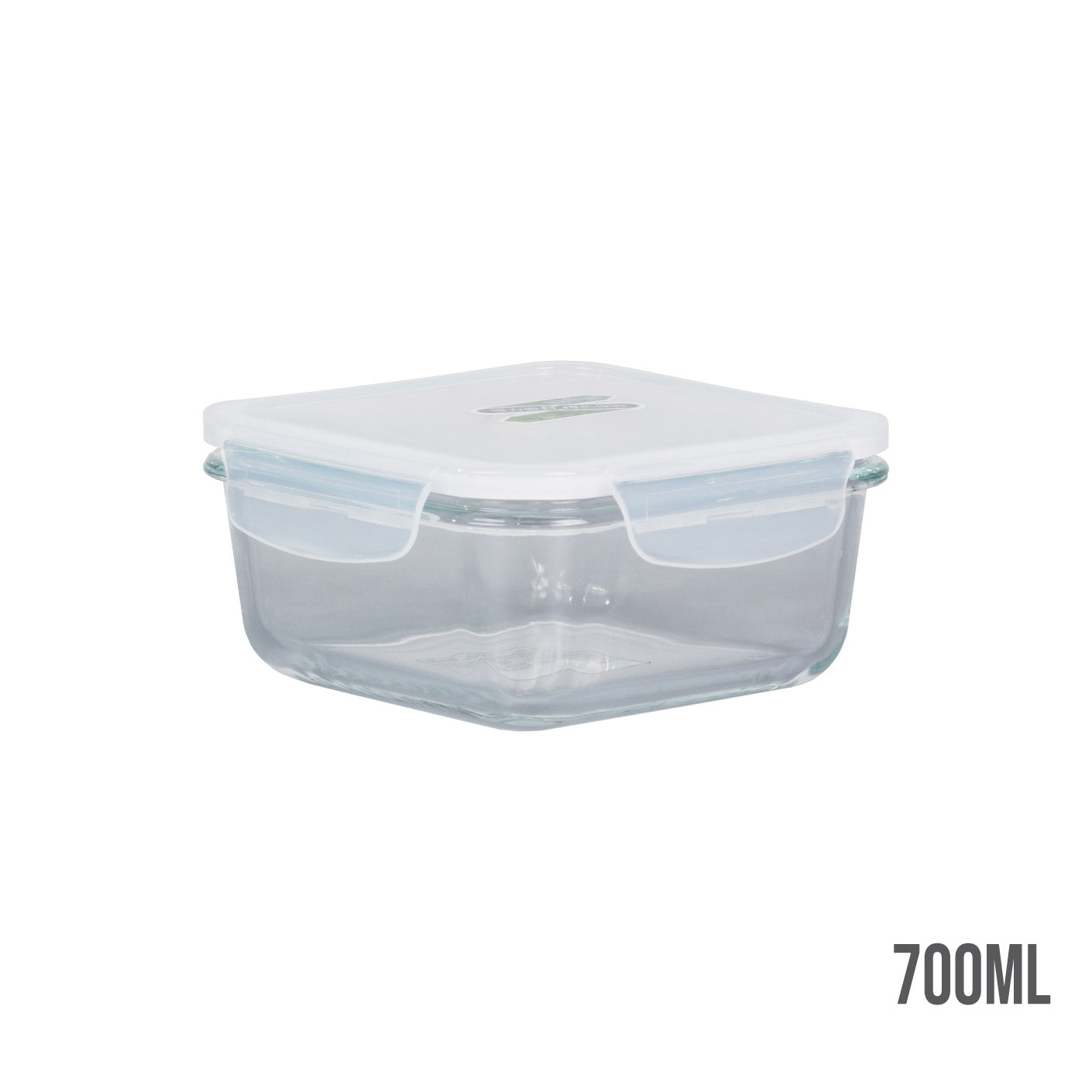 GLASS CONTAINER SQ W F T LID 700ML H907 (HFH8908)