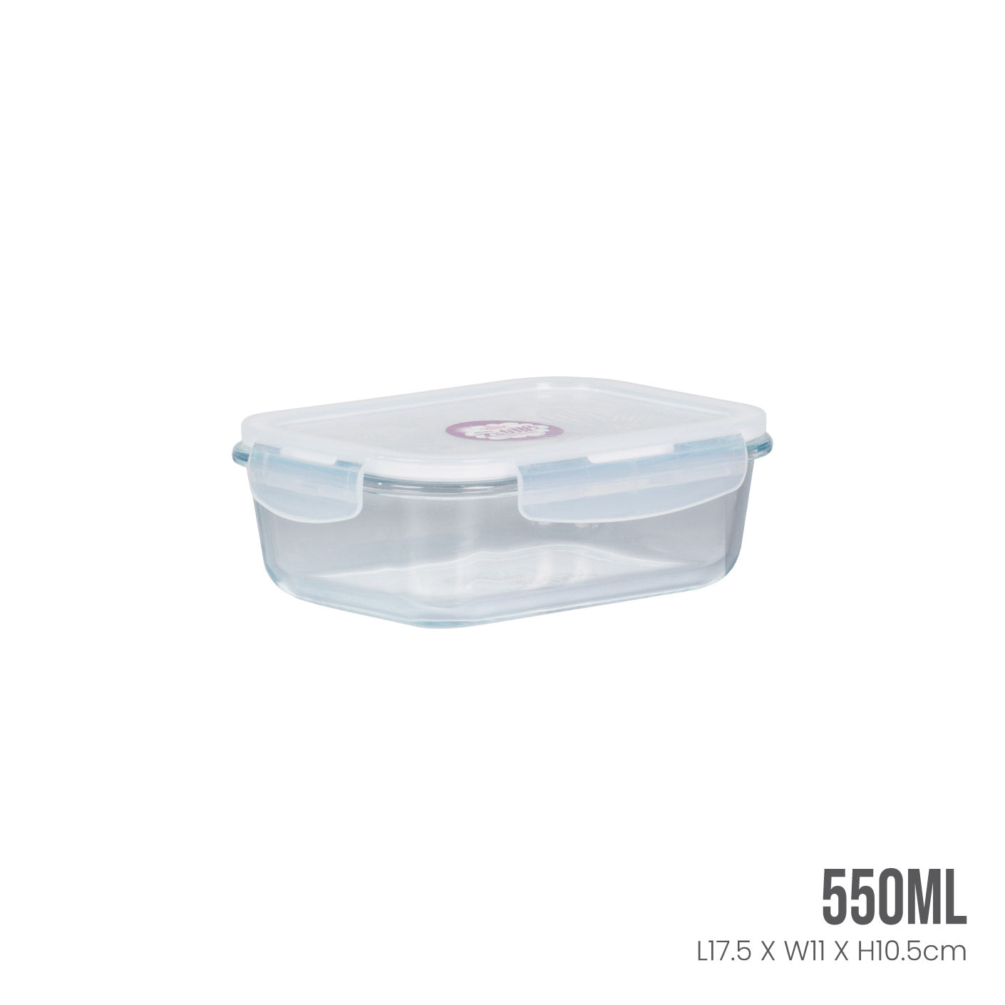 GLASS CONTAINER AIR-TIGHT RT 550ML 4001 (HFH8917)