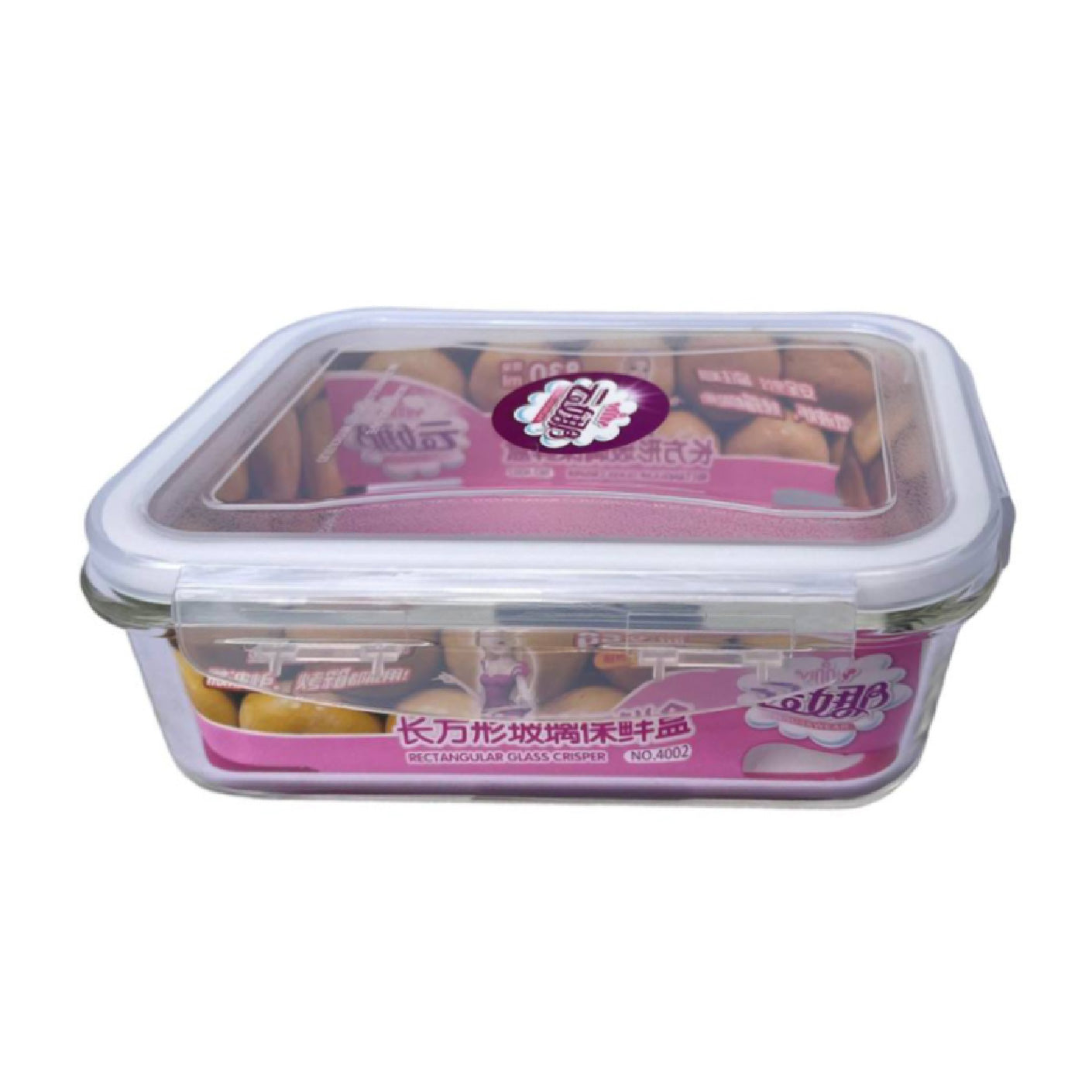 GLASS CONTAINER AIR-TIGHT RT 830ML 4002 (HFH8918)