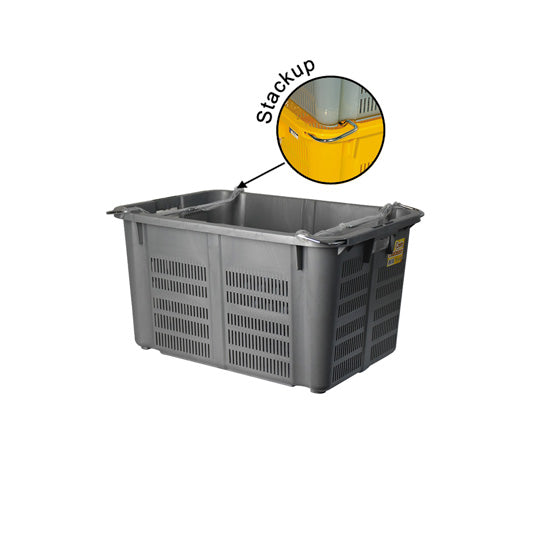 METAL HANDLE INDUSTRIAL BASKET (ID4719) | TOYOGO Singapore