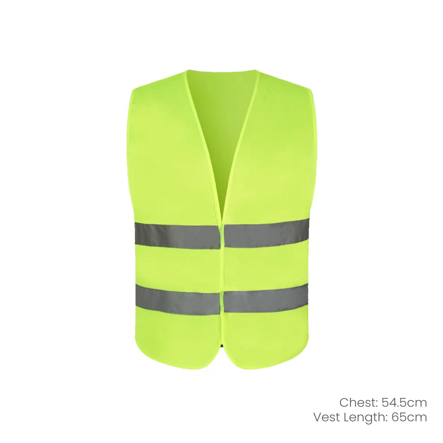SAFETY VEST WITH REFLECTIVE STRIPES (V NECK-GREEN) (NB5001)