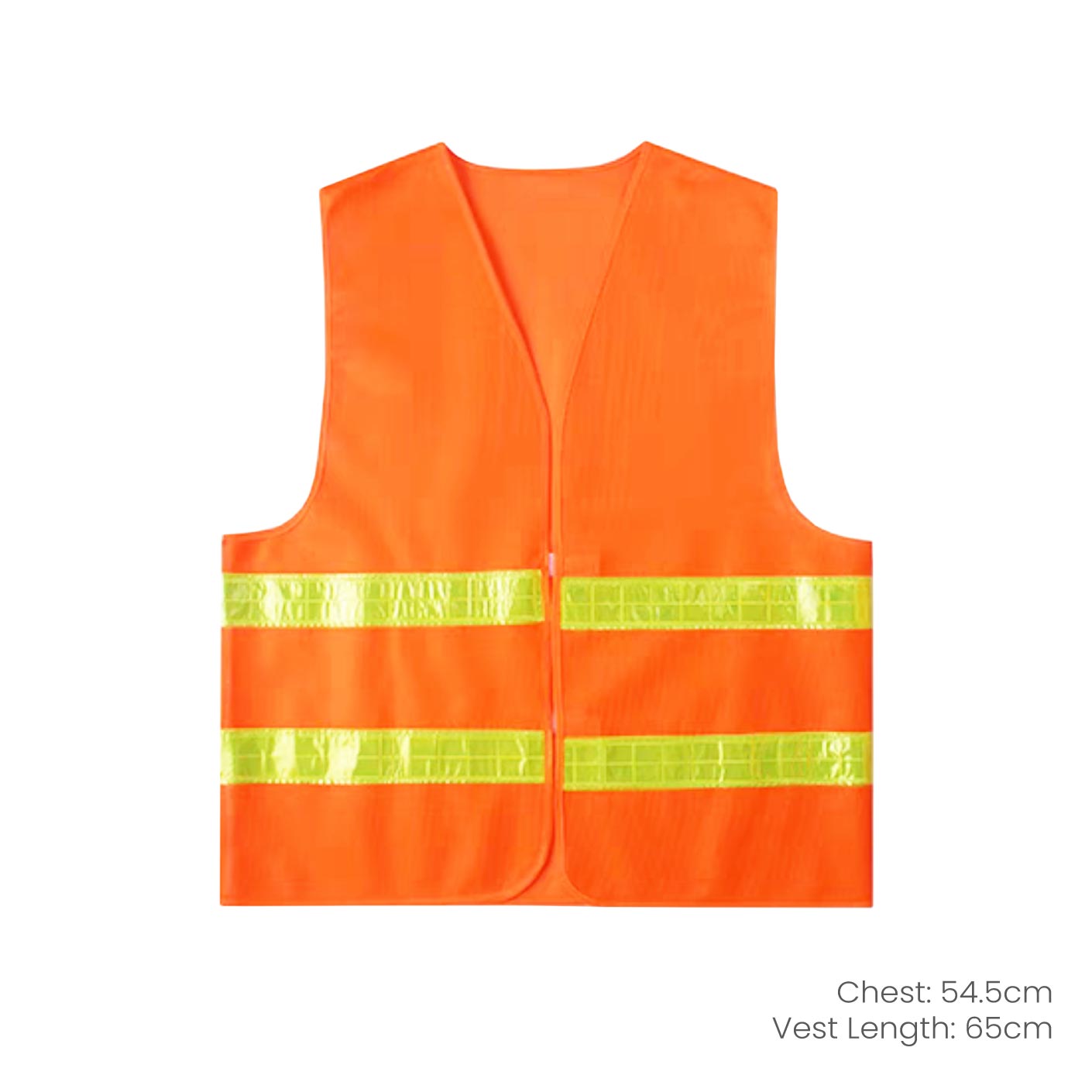 SAFETY VEST WITH REFLECTIVE STRIPES (V NECK-ORANGE) (NB5002)