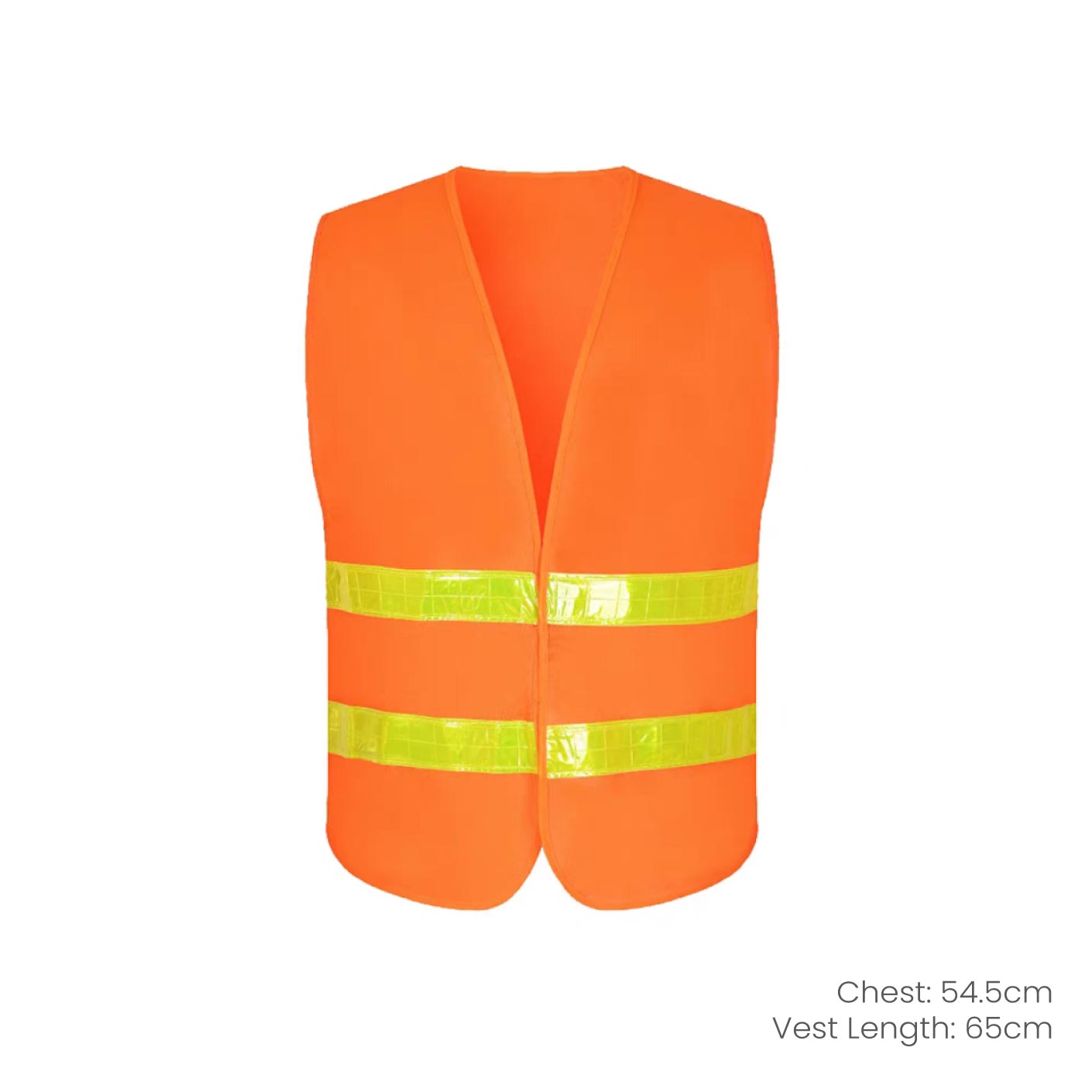SAFETY VEST WITH REFLECTIVE STRIPES (V NECK-ORANGE) (NB5002)