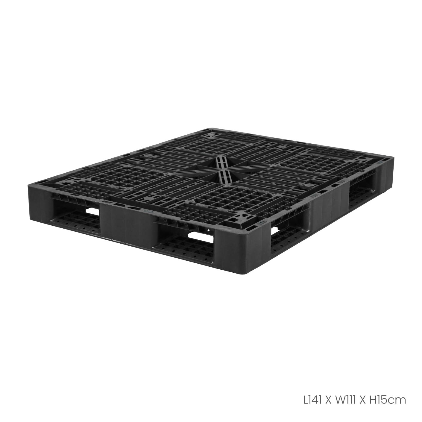 IND PLASTIC PALLET BLACK (P1114-BLK)