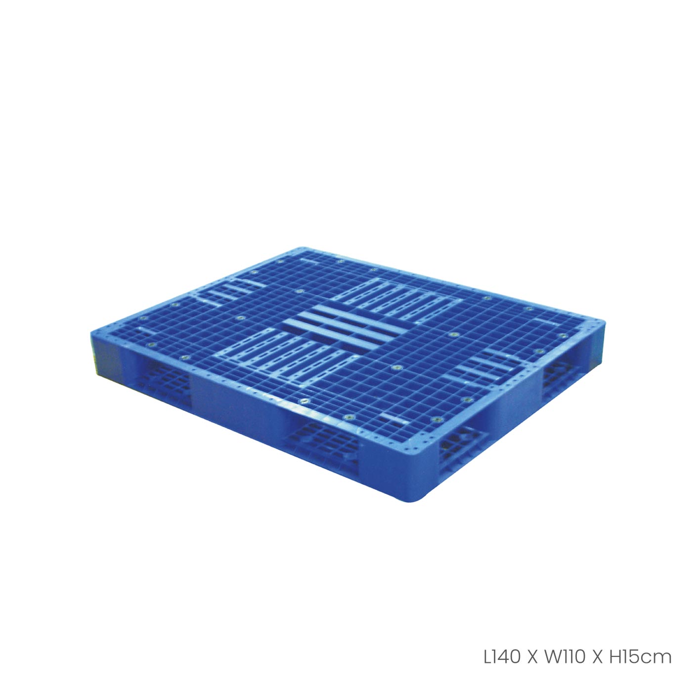 (BLUE) HEAVY DUTY PALLET 140X110X15CM/DS (P-1411H)