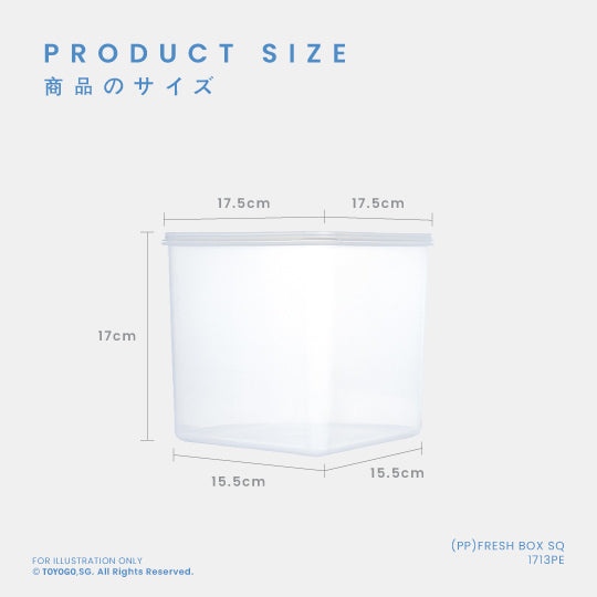 (PP)FRESH BOX SQ (1713PE)